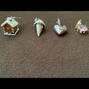 FOUR JUICY COUTURE CHARMS